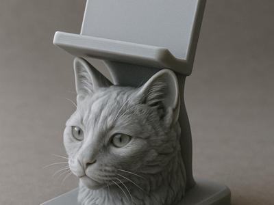 Phone stand - Statue Cat