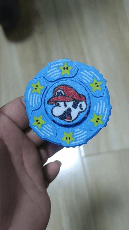 High-Impact Gyro Fidget Toy Mario toys fidget