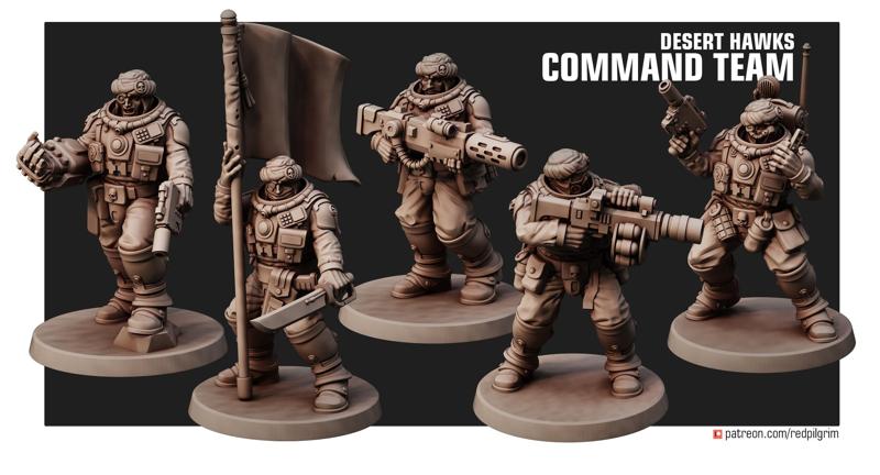 Desert Hawks Command Squad