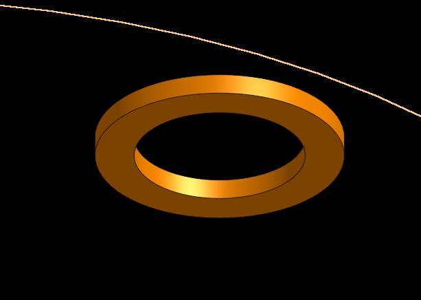 Washer 1mm thick, inner diameter 8.1mm, outer diameter 11.8mm