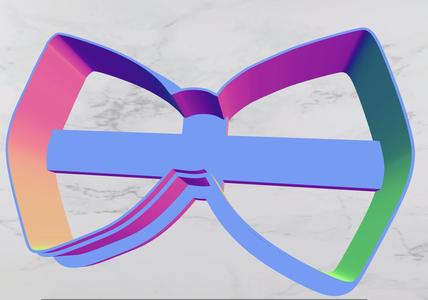 Bow cookie cutter