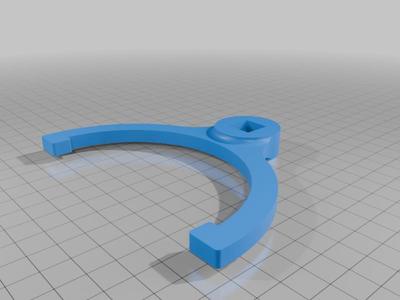 [P-51] Main Landing Gear Upper Piston Nut Bearing Wrench T105_E