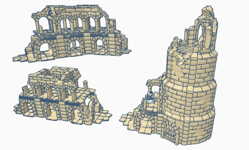 Osgiliath Ruined Arches 10mm Scale