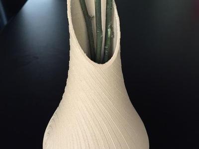 Wooden vase