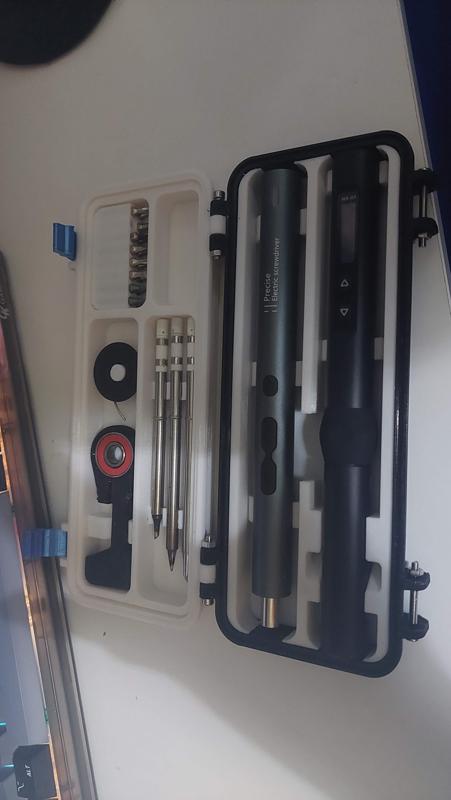 FNIRSI HS-01 Soldering Iron Case with Electric Screwdriver