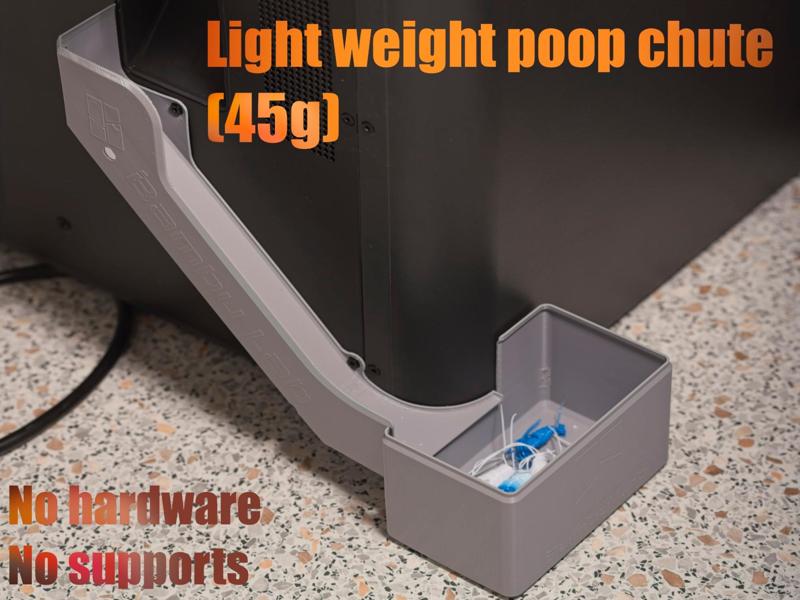 Light weight poop chute (45g)