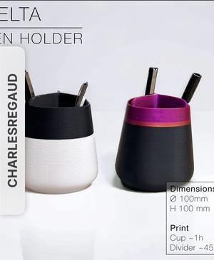 DELTA | Pen Holder with divider by CharlesRegaud