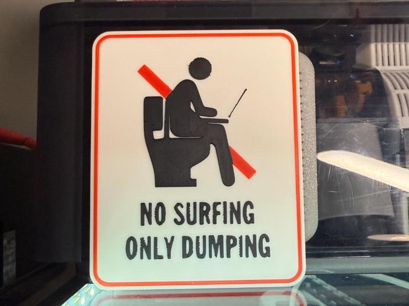 NO SURFING ONLY DUMPING 