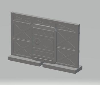 FHW: Mod Sec Industrial wall with door