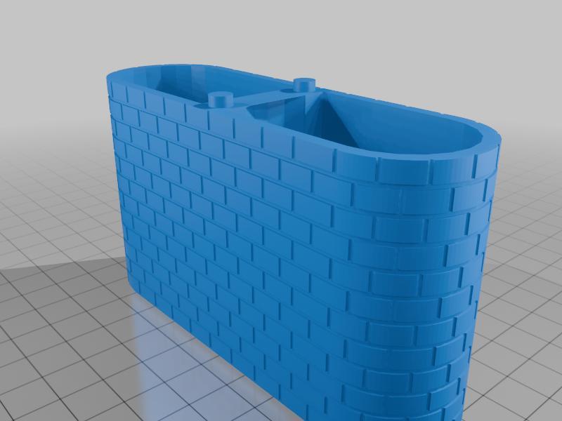 HO 2-track LIGHT bridge pillars - piliers de pont 