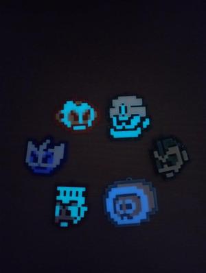Megaman robot masters keychains