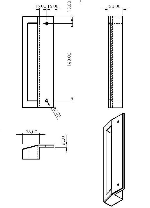 Refrigerator Handle (AEG)