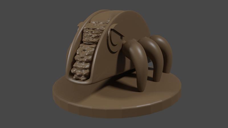 Bugsnax  inspired, Tacoroach, Tabletop DnD miniature