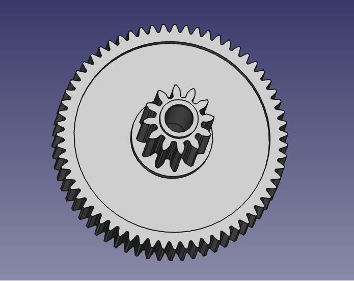 gear wheel for children's car 12+63 teeth