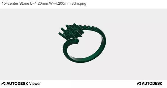 Woman Ring with Two Centre Stones
