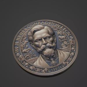 Wilhelm Conrad Rontgen Medallion