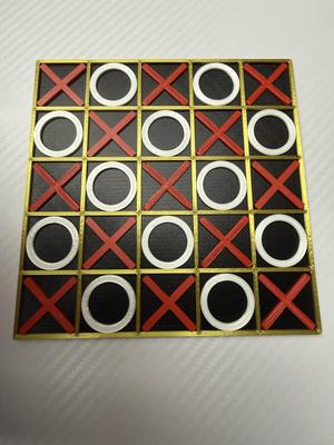 Tic tac toe 5x5 blocks