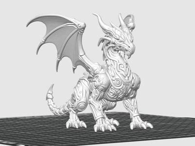 Dragon Biopunk figurine "punk style" series