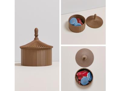 Chinese Rotating-Top Storage Canister