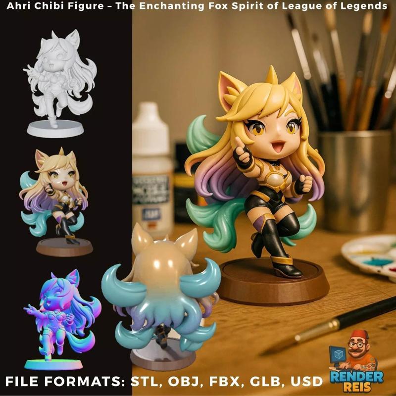 Ahri Chibi Figure