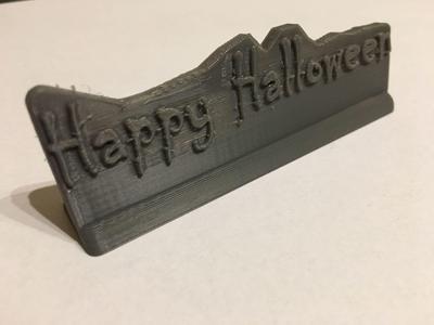 Happy Halloween Sign