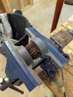 Black Walnut Cracker Jaw for 4" Bench Vise