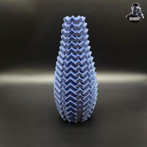 Cubic pattern vases
