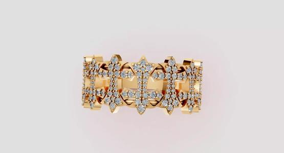 Cross Pattern Ring