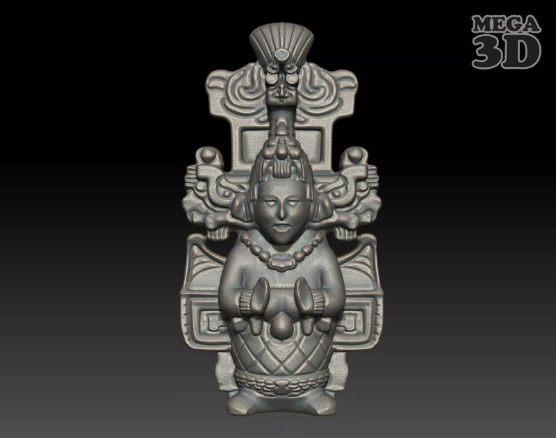 Ancient Mayan Statue 08 241227