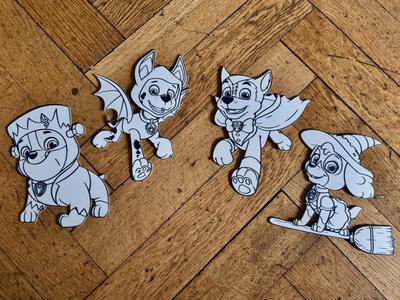 Ausmalbilder Paw Patrol Halloween 