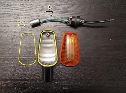 Honda Transalp 650 TPU Lens Gasket for Turn Signal (Winker) KIT - 33406-MAZ-003