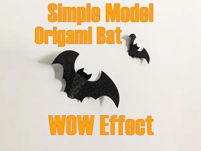 Bats Halloween wall Decor - origami Bat