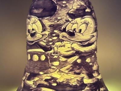 LED Tea Candle Mickey Mouse Joy Christmas Bell