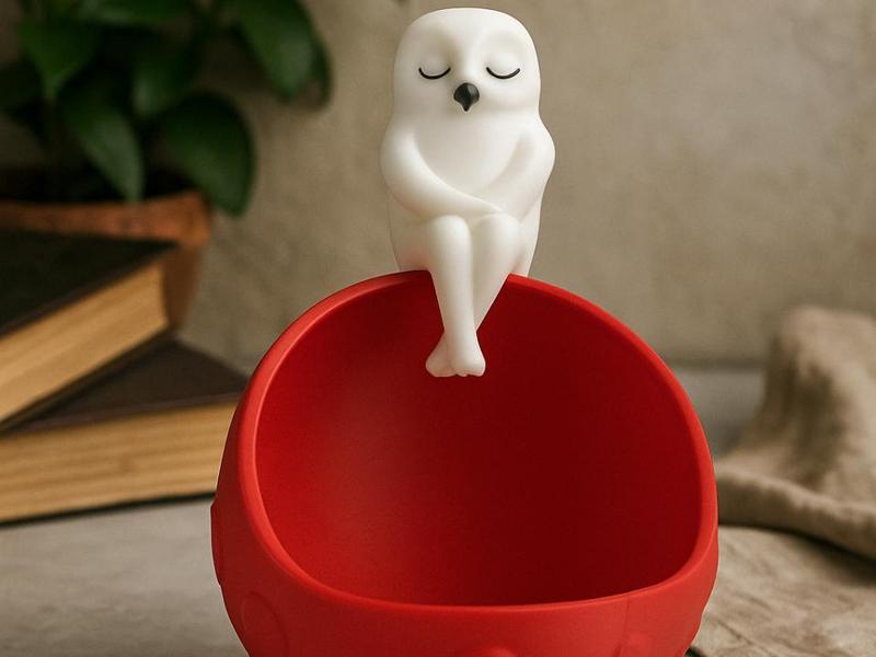 Owl Perch Catchall – Playful Trinket Bowl