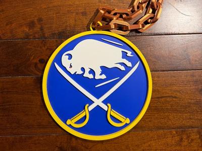 Buffalo Sabres Oversized Necklace Logo
