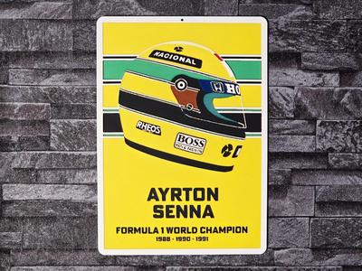 Hueforge Helmet Ayrton Senna
