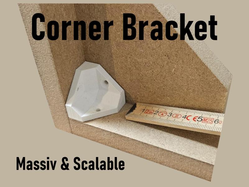 Universal Corner Bracket for Furniture and Shelves