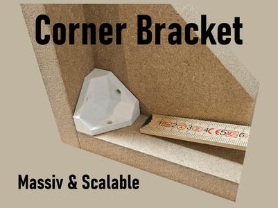 Universal Corner Bracket for Furniture and Shelves