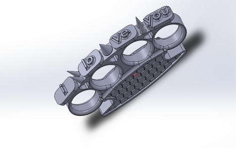 hermosa manopla de san Valentín