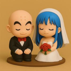 Krillin and Maron boyfriend and girlfriend