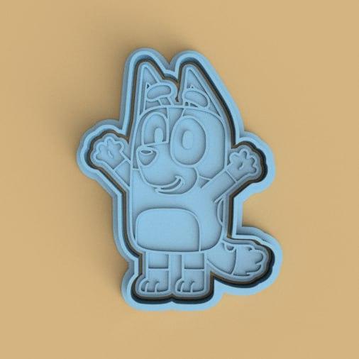 bluey cutter + stamp bluey bingo / bluey cutter + stamp