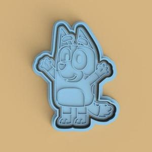 bluey cutter + stamp bluey bingo / bluey cutter + stamp