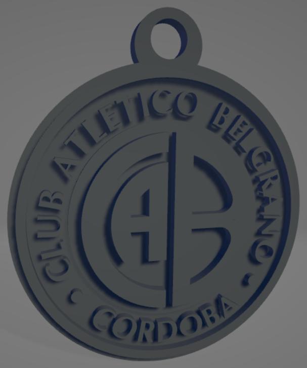 Llavero bicolor de Belgrano de Córdoba