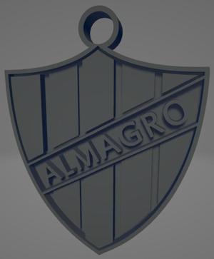Llavero bicolor del Club Almagro