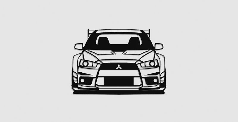 Mitsubishi Lancer Evolution X front tuned