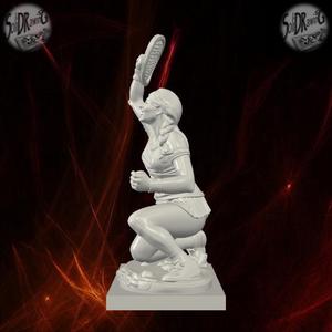 Female Tennis Player Victory Pose – SoliDRawinGs SG880