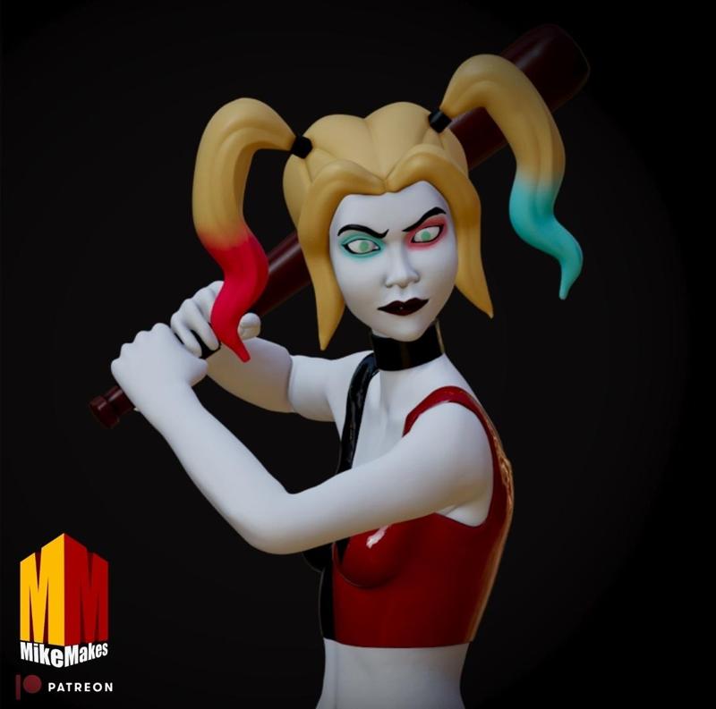 Harley Quinn Animated Series 3D Model for 3D Printing
