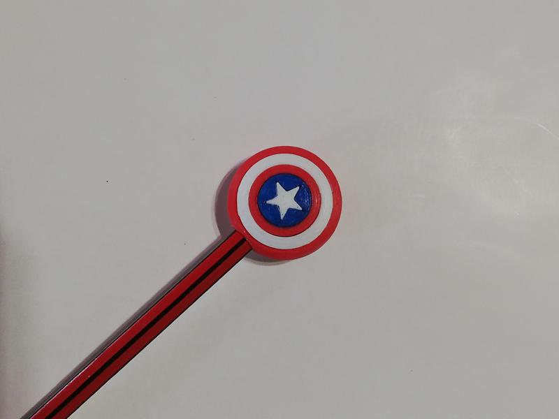 Captain America Pencil Cap
