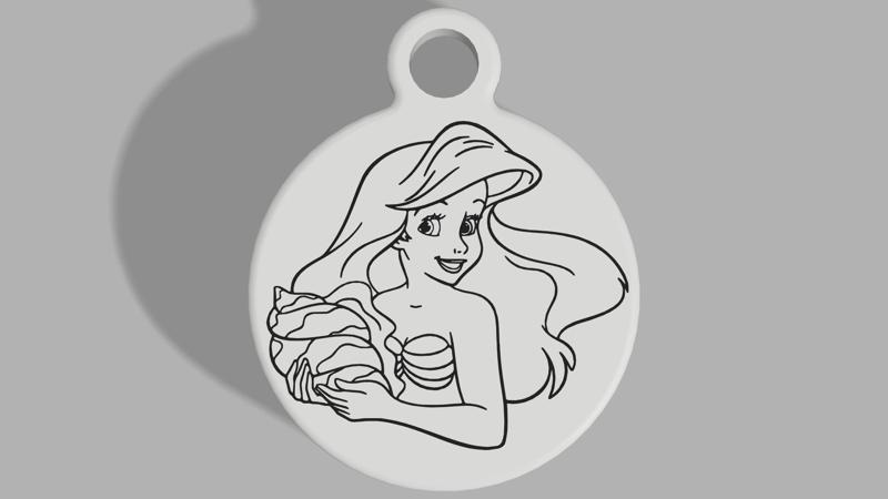 The Little Mermaid - Ariel Keyring