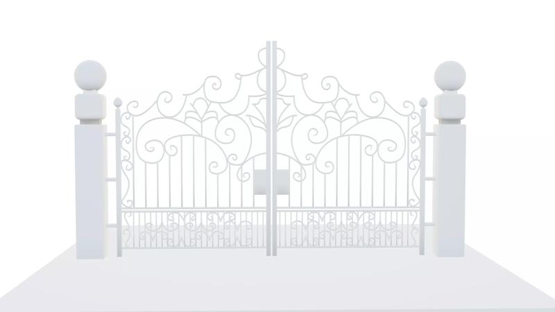 Entrance gate 3D
